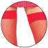 LEG AVENUE Calze a Rete Autoreggenti Rosse - Taglia Unica Elasticizzata (Tg.36-48) - 1