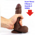 VIRTUAL REALITY - Fallo Realistico Africano in PURO SILICONE 18 x 4,5 cm. - 2
