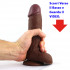 VIRTUAL REALITY® - Fallo Vibrante Africano Realistico in PURO SILICONE 22 x 4,5 cm. - 2