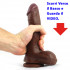 VIRTUAL REALITY®  Fallo Ultra Realistico Africano in PURO SILICONE 19 X 4 cm. - 1