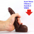 VIRTUAL REALITY® Fallo Africano Realistico in PURO SILICONE 16 X 3,5 cm.       - 2
