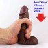 VIRTUAL REALITY® Fallo Realistico Africano in PURO SILICONE 16 x 4,2 cm. - 1