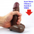 VIRTUAL REALITY®  Vibratore Realistico Africano in PURO SILICONE 16 x 4,2 cm. - 1