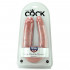 KING COCK - Fallo Doppio Pre-Curvato Anale e Vaginale L - Alta Qualita MADE in USA - 2