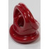 Sport Fucker Anello per Pene e Testicoli Elastico - Rosso Scuro - 1