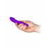 Mini Vibratore da Viaggio Viola con Pulsazione 10,5 x 2,8 cm. - 1