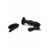 Cuneo Anale Vibrante in Puro Silicone con Doppio Motore e Telecomando Wireless 11 x 3,5 cm. - 3