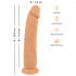 Dildo Realistico in Silicone European Lover 23 x 4,5 cm Carne - 9