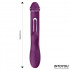 Vibratore Rabbit Siter con Vibrazione, Lingua Battente e Pallina Stimolante - 5