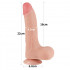 Dildo Realistico Doppio Strato con Pelle Scorrevole Bennett 20 x 4,3 cm  - 6