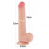 Dildo Realistico Doppio Strato con Pelle Scorrevole Christopher 20 x 3,7 cm Carne - 7