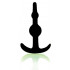 Cuneo Anale SMILING in Silicone Nero 10 X 3 cm. - 0