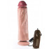 VIRTUAL REALITY® Vibratore Ultra Realistico in PURO SILICONE 23,5 X 6,3 cm. - 0