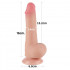 Dildo Ultra Realistico con Pelle Scorrevole Dual Density 16 x 3,6 cm Ezekiel - 0