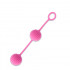 Sfere Vaginali o Anali Vibranti Rosa in SILICONE (anche il laccetto) Diam. 4 cm. - 1