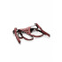 Imbracatura Universale a Corsetto in Ecopelle Rossa per Strap On  - 3