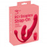 Strap On senza lacci Triple Teaser con Triplo Vibratore, Ricaricabile USB con Telecomando - 13