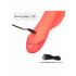 Vibratore Rabbit Ricaricabile USB in Silicone Arancione 11,5 x 3,75 cm. - 4