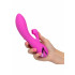 Vibratore Rabbit con Succhia Clitoride Ricaricabile USB in Silicone 12 x 3,75 cm. - 6