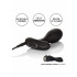 Omaggio Cuneo Anale da Passeggio in Puro Silicone Nero con Rilievi Ricaricabile USB 8 x 3 cm. - 5