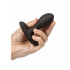 Omaggio Cuneo Anale da Passeggio in Puro Silicone Nero con Rilievi Ricaricabile USB 8 x 3 cm. - 6
