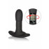 Cuneo Anale da Passeggio in Puro Silicone Nero con Doppio Motore Ricaricabile USB 10 x 3 cm. - 7