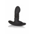 Cuneo Anale da Passeggio in Puro Silicone Nero con Effetto Spinta Ricaricabile USB 9,5 x 3 cm. - 0