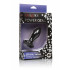 Cuneo Anale in Puro Silicone Nero con Gemma e Vibrazione Ricaricabile USB 9,5 x 3 cm. - 3