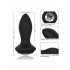 Cuneo Anale in Puro Silicone Nero con Gemma e Vibrazione Ricaricabile USB 9,5 x 3 cm. - 2