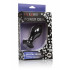 Cuneo Anale in Puro Silicone Nero con Gemma e Vibrazione Ricaricabile USB 10,5 x 3 cm. - 1