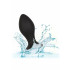 Cuneo Anale in Puro Silicone Nero con Gemma e Vibrazione Ricaricabile USB 10,5 x 3 cm. - 9