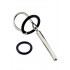 Stimolatore Uretra In Acciaio e Silicone 8 X 0,65-0,8 cm - 0