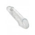 Guaina Ingrossa Pene 4 cm con Anello per Testicoli Trasparente - 4