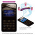 Vibratore Ethan Vibe Viola Ricaricabile USB con APP 20x3,5 cm - 14