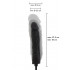 Plug Anale Gonfiabile Realistico 18-21,5 cm x 3,5-6 cm Silicone Nero - 2