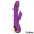 Vibratore Rabbit con Spinta Doppia Pulsazione 3 Motori FLIPER USB 23 cm - 0