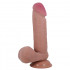 Dildo con Pelle Scorrevole 16 x 4,4 cm Mulatto - 5