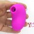 Stimolatore clitoride impermeabile pulsante ed aspirante ricaricabile USB in silicone fucsia - 0