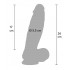 Dildo MEGA Realistico in Puro Silicone 22 x 5,5 cm Colore Carne - 5