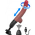 Vibratore Realistico con Spinta e Oscillazione con Ventosa Removibile 16 x 4 cm e Telecomando - 0