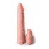 Guaina Realistica Allunga Pene Sleeve 8 Inch + 2 Inch Plug Color carne - 0