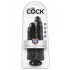 KING COCK - Fallo Doppio Ultra Realistico Nero 26 X 7,2 cm. Alta Qualita MADE in USA - 1