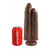KING COCK - Fallo Doppio Ultra Realistico Africano 26 X 7,2 cm. Alta Qualita MADE in USA - 2