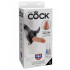KING COCK Fallo Ultra Realistico Naturale che si Scappella 21 x 4,5 cm. Indossabile con Imbracatura - 1