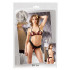 Completino Rosso Scuro Reggiseno e Mutande con Apertura combinato con Pizzo - 3