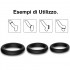Set di 3 Cockring in Silicone (brillano al buio) - 0