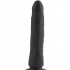 Dildo realistico Silicone E11 19 x 3 cm con Ventosa Nero - 1