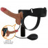 Imbragatura Strap On per Donna Con Dildo Realistico Eiaculante e Vibrazione Oher 19x4,3 cm - 0