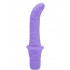 Vibratore Punto G in PURO SILICONE Lilla Impermeabile 19 x 4 cm. - 0