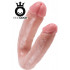 KING COCK - Fallo Doppio Pre-Curvato Anale e Vaginale L - Alta Qualita MADE in USA - 0